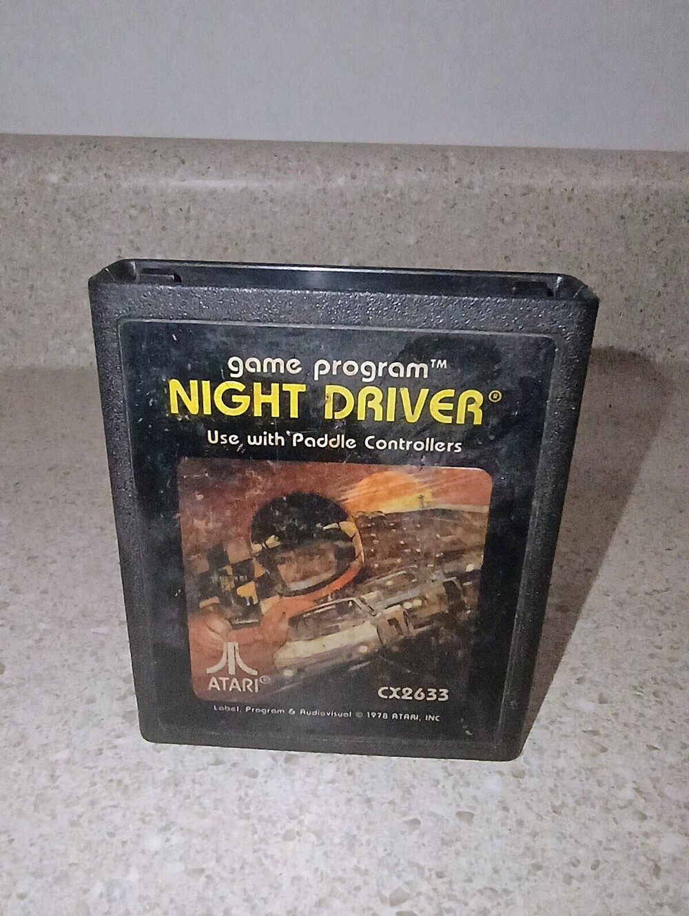 Atari 2600 Night Driver CX2633 Video Game Cartridge